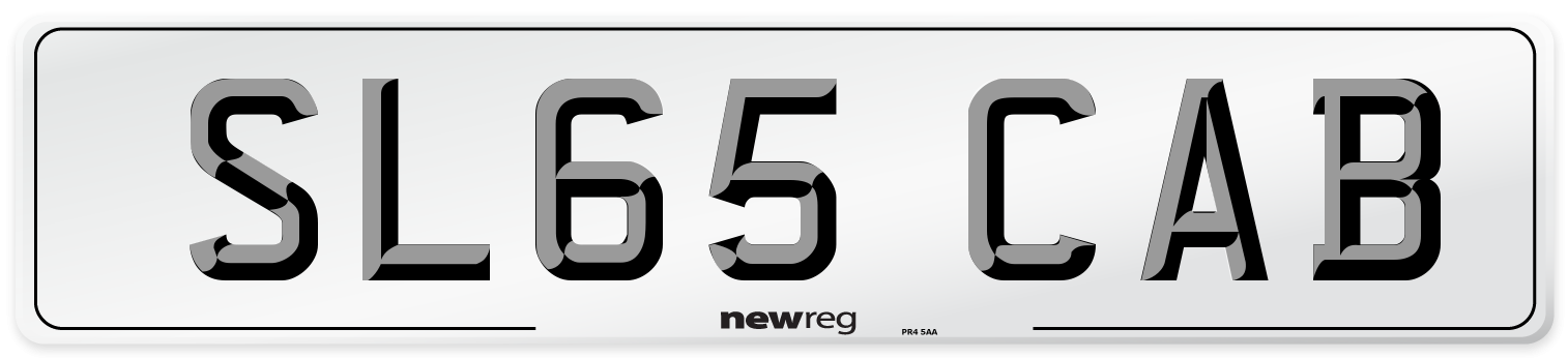 SL65 CAB Number Plate from New Reg